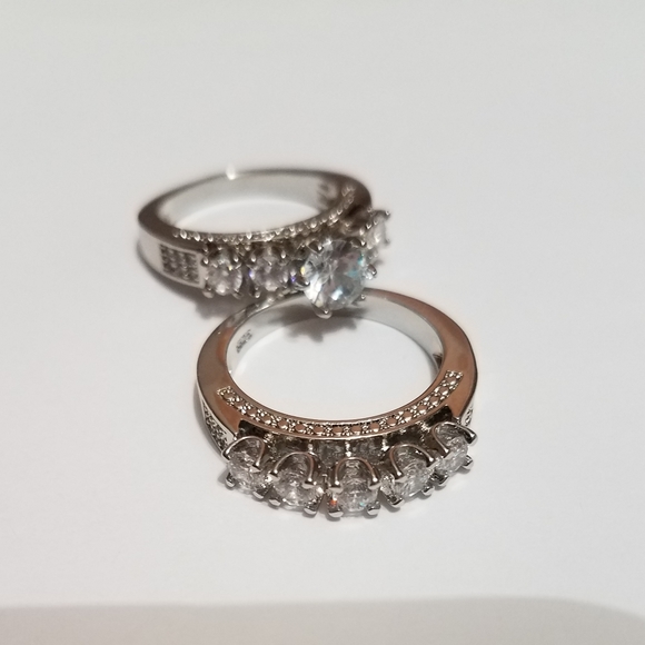 2Pcs/set 925 sterling silver ring! - Picture 8 of 13